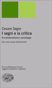 Copertina del libro I segni e la critica di Cesare Segre
