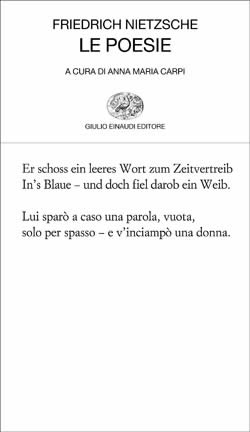 Copertina del libro Le poesie di Friedrich Nietzsche