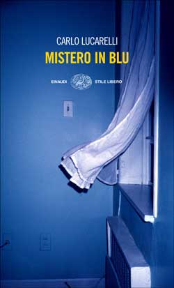 Copertina del libro Mistero in blu di Carlo Lucarelli