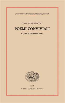 Copertina del libro Poemi conviviali di Giovanni Pascoli
