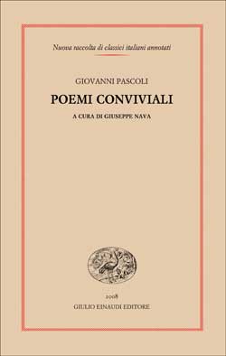 Copertina del libro Poemi conviviali di Giovanni Pascoli