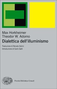 Copertina del libro Dialettica dell’illuminismo di Max Horkheimer, Theodor W. Adorno