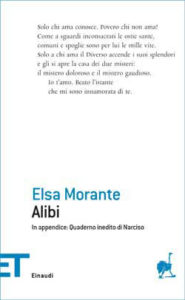 Copertina del libro Alibi di Elsa Morante