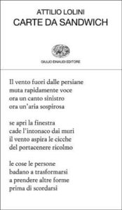 Copertina del libro Carte da sandwich di Attilio Lolini