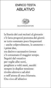 Copertina del libro Ablativo di Enrico Testa