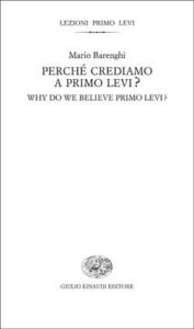Copertina del libro Perché crediamo a Primo Levi? di Mario Barenghi