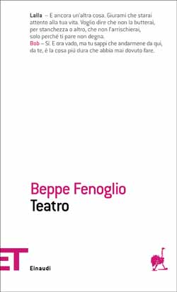 Copertina del libro Teatro di Beppe Fenoglio