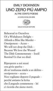 Copertina del libro Uno zero più ampio di Emily Dickinson