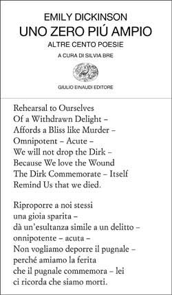 Copertina del libro Uno zero più ampio di Emily Dickinson