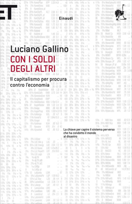 Copertina del libro Con i soldi degli altri di Luciano Gallino