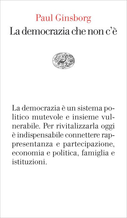 Copertina del libro La democrazia che non c’è di Paul Ginsborg