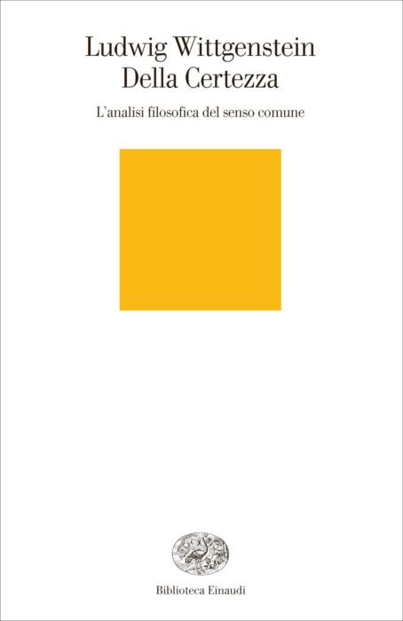 Copertina del libro Della certezza di Ludwig Wittgenstein