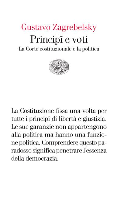 Copertina del libro Principî e voti di Gustavo Zagrebelsky