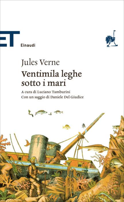 Copertina del libro Ventimila leghe sotto i mari di Jules Verne