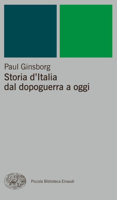 Copertina del libro Storia d’Italia dal dopoguerra a oggi di Paul Ginsborg