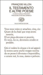Copertina del libro Il testamento e altre poesie di François Villon