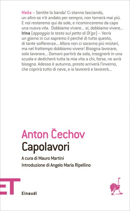Copertina del libro Capolavori di Anton P. Cechov
