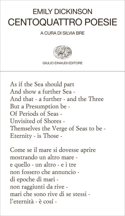 Copertina del libro Centoquattro poesie di Emily Dickinson