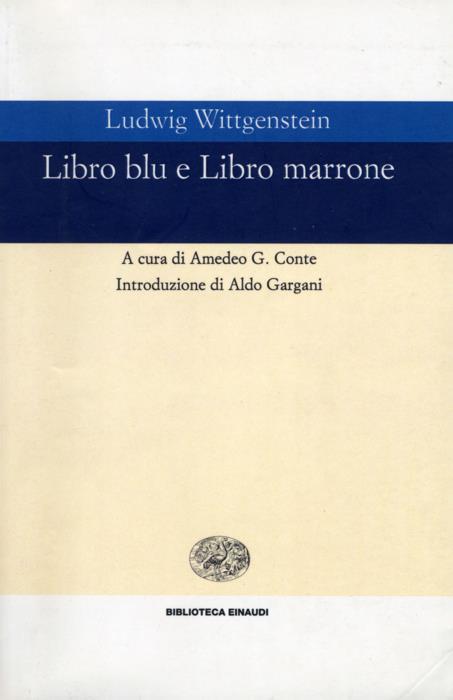 Copertina del libro Libro blu e Libro marrone di Ludwig Wittgenstein