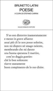 Copertina del libro Poesie di Brunetto Latini