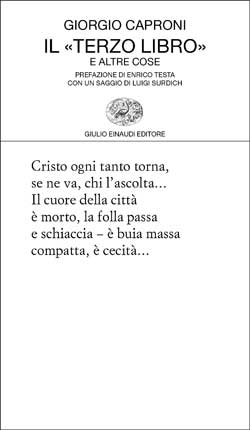 Copertina del libro Il «Terzo libro» e altre cose di Giorgio Caproni