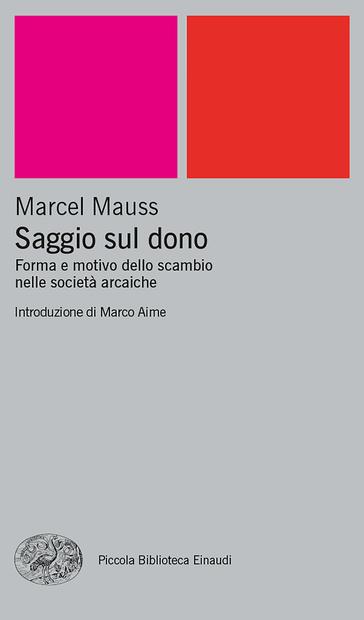 Copertina del libro Saggio sul dono di Marcel Mauss