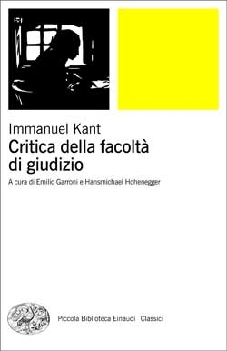Copertina del libro Critica della facoltà di giudizio di Immanuel Kant