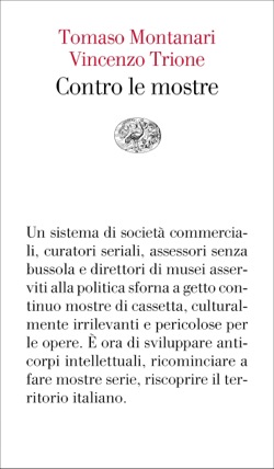 Copertina del libro Contro le mostre di Tomaso Montanari, Vincenzo Trione