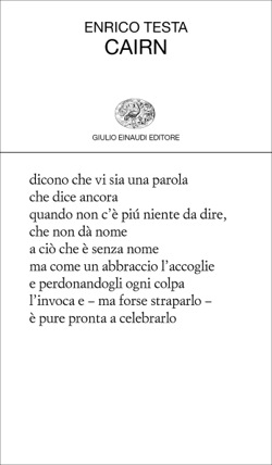 Copertina del libro Cairn di Enrico Testa