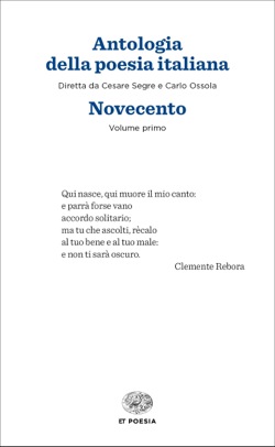 Copertina del libro Antologia della poesia italiana. Novecento di VV.