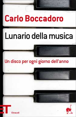 Copertina del libro Lunario della musica di Carlo Boccadoro