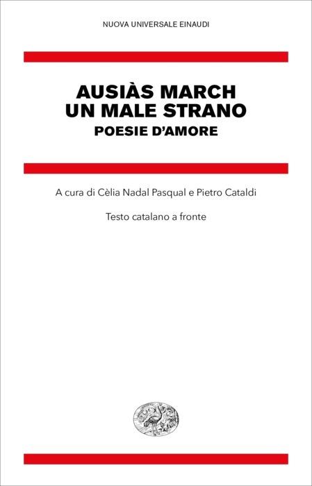 Copertina del libro Un male strano di Ausias March