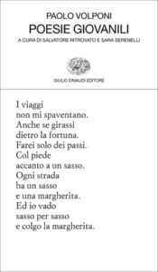 Copertina del libro Poesie giovanili di Paolo Volponi
