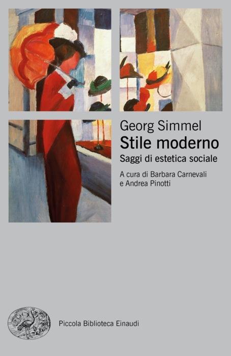 Copertina del libro Stile moderno di Georg Simmel
