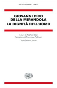 Copertina del libro La dignità dell’uomo di Giovanni Pico della Mirandola