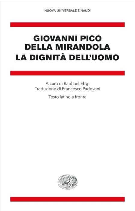 Copertina del libro La dignità dell’uomo di Giovanni Pico della Mirandola