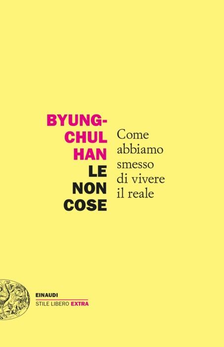 Copertina del libro Le non cose di Byung-chul Han