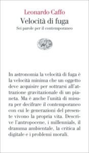 Copertina del libro Velocità di fuga di Leonardo Caffo