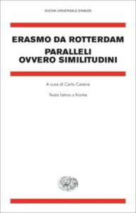 Copertina del libro Paralleli ovvero similitudini di Erasmo da Rotterdam