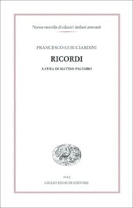 Copertina del libro Ricordi di Francesco Guicciardini