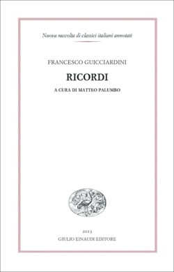 Copertina del libro Ricordi di Francesco Guicciardini