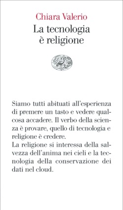 Copertina del libro La tecnologia è religione di Chiara Valerio