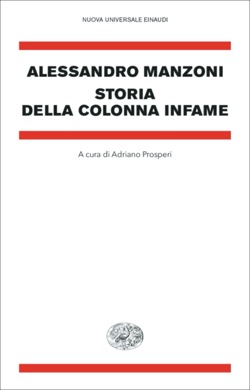 Copertina del libro Storia della colonna infame di Alessandro Manzoni