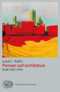 Copertina del libro Pensieri sull’architettura di Louis I. Kahn
