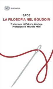 Copertina del libro La filosofia nel boudoir di Sade