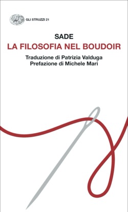 Copertina del libro La filosofia nel boudoir di Sade