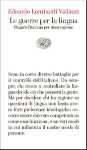 Copertina del libro Le guerre per la lingua di Edoardo Lombardi Vallauri