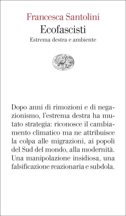 Copertina del libro Ecofascisti di Francesca Santolini