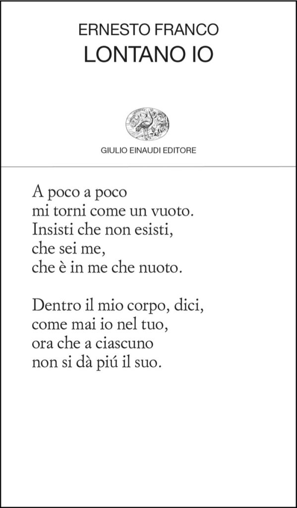 Copertina del libro Lontano io di Ernesto Franco