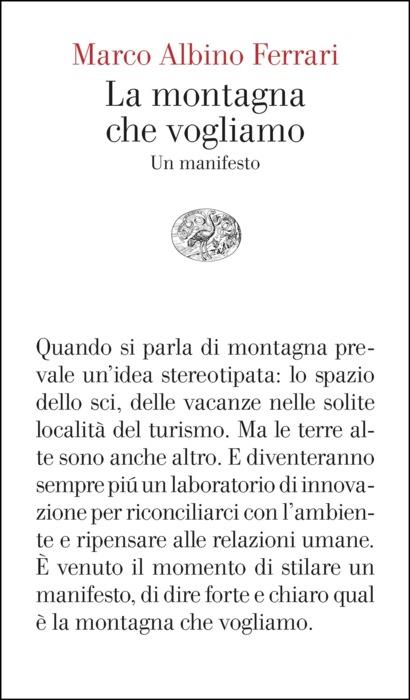 Copertina del libro La montagna che vogliamo di Marco Albino Ferrari